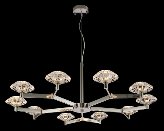 Люстра Crystal Lux REBECA SP10 NICKEL фото 3